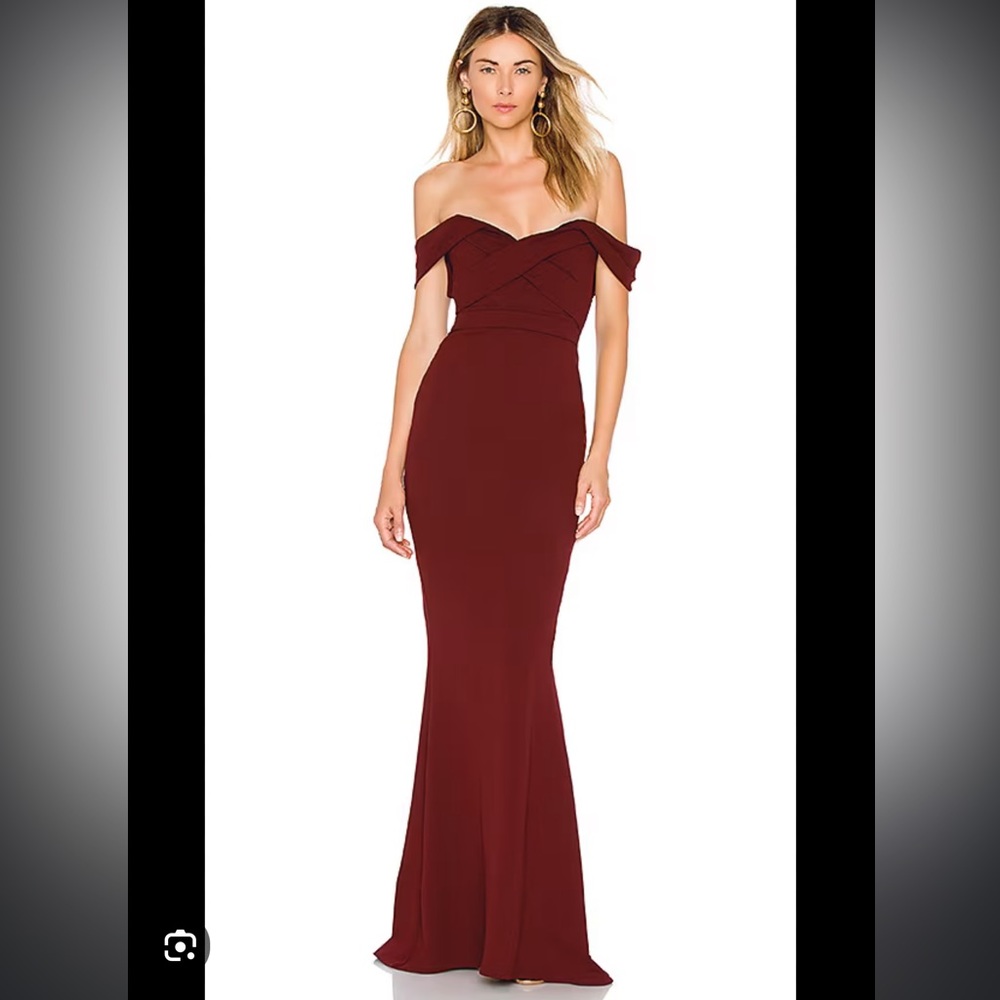 NWT Nookie Camille Gown Wine Small Revolve